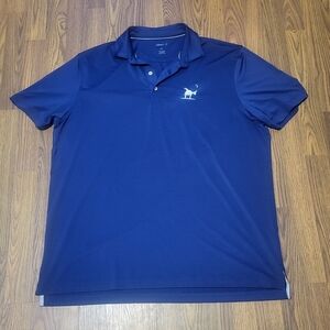 Johnnie-O Men’s XL Navy Blue Performance Polo Shirt Classic Fit Golf Wear B85